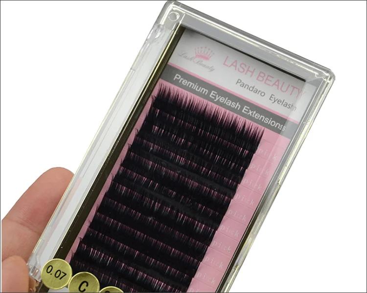 Popular 0.03 0.05 0.07 Camellia Lashes Mega Volume Lashes Extensions Private Label