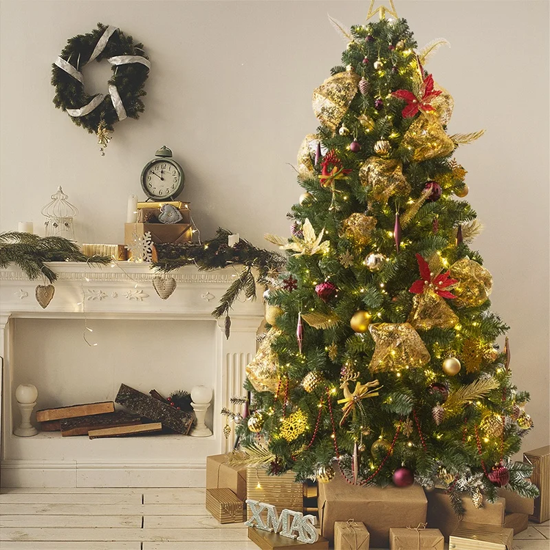 Christmas Ornaments Wholesale Artificial Pre Lit Tree spiral LED lighted Fiber Optical Christmas Tree 6ft