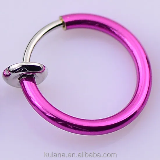 Hot Clip on Body Nose Lip Vibrating Nipple Rings Stud Hoop Earrings Septum