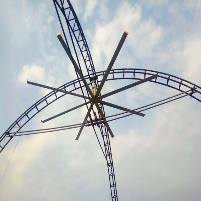 24ft 7,3 m Hvls вентиляторы Hvls большого диаметра, большой воздух, Германия, Северный мотор Hvls вентиляторы