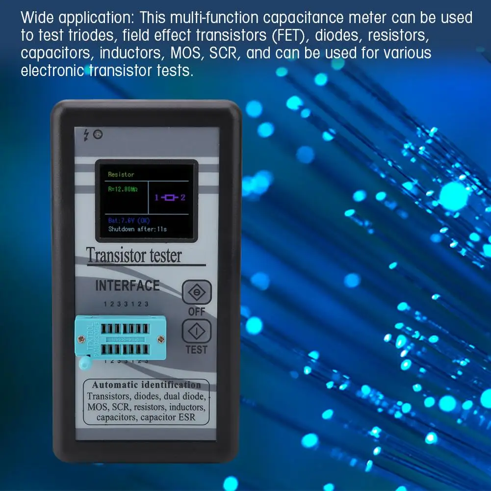 
XDDZ M328 Color screen Display Digital Resistance Inductance Capacitance Meter Multi functional Transistor Tester 