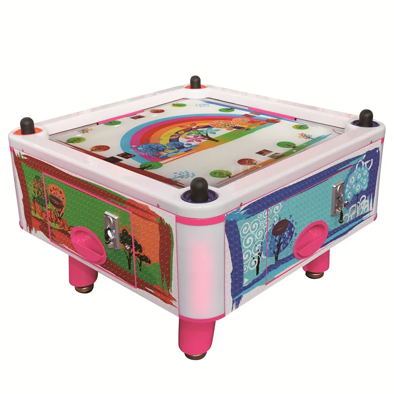 Hot selling game center coin operated Square Cube Air Hockey game and hockey pucks