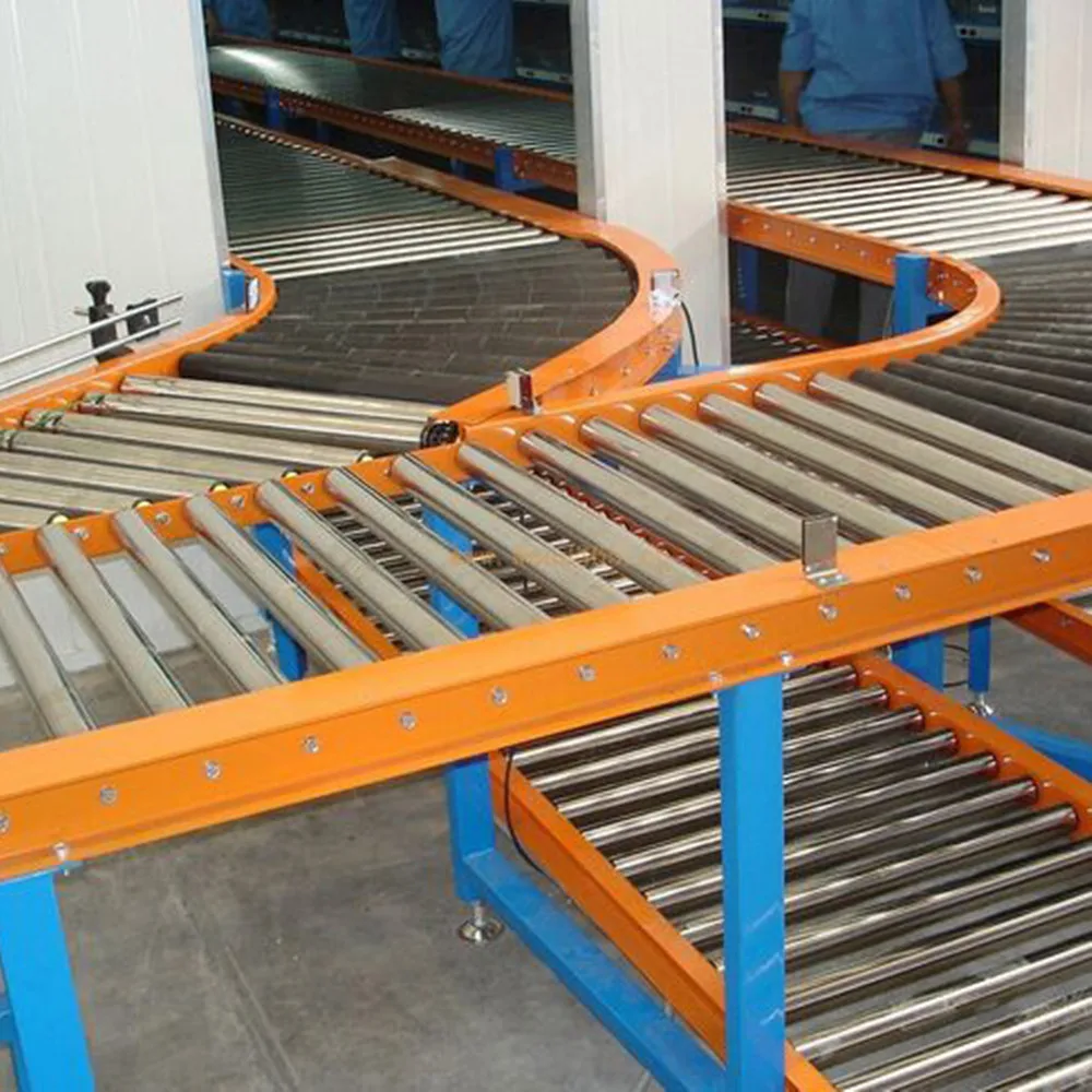 Automatic bake roller pallet conveyor