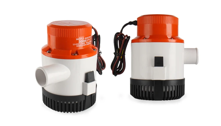 SEAFLO 3000GPH 12V&24V DC Marine Bilge Pump Submarine Water Pump For Fishing Boat and Marine