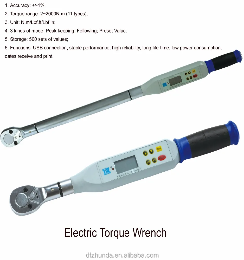 LCD Display Automobile Service Repair Tools Adjustable Digital Type Digital Torque Wrench