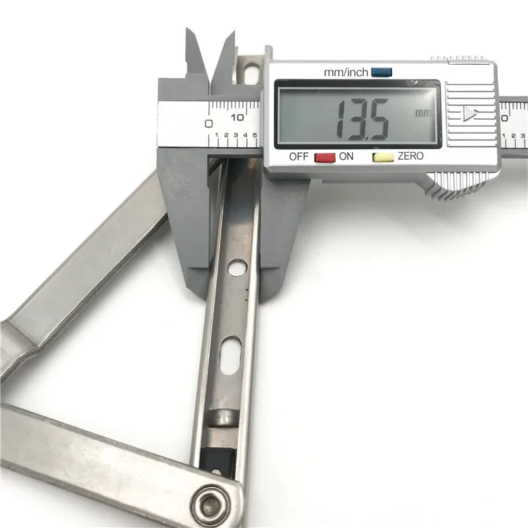 South African market hot sale 13.5mm Square Groove Stainless Steel Friction Stay Bar Hinges for UPVC casement window