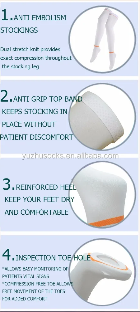 Индивидуальные медицинские компрессионные чулки до бедра с защитой от вышивки