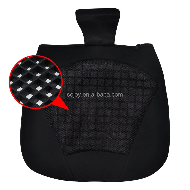 Factory Portable Anti-Slip Black Breathable Egg Soft Cooling Gel Seat Cushion