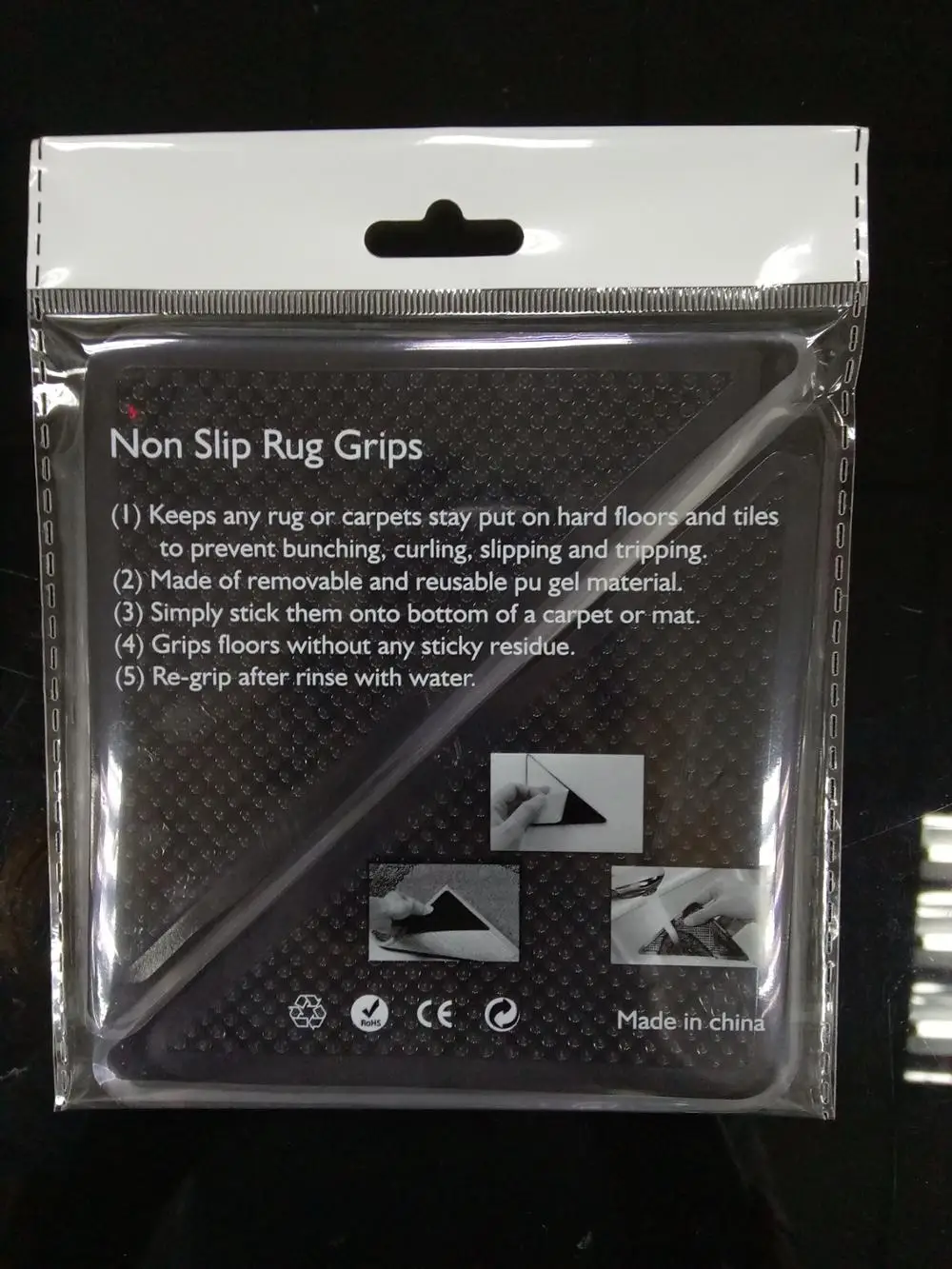 4 шт Ковер Коврик захваты Нескользящие противоскольжения многоразовые силиконовой рукояткой для срезания ногтей на пальцах ноги углов тормозные колодки