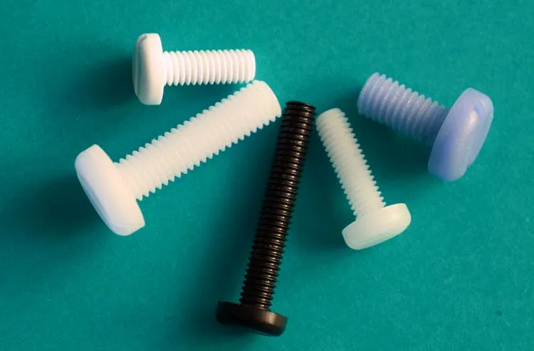 Plastic Slot Pan Head Polypropylene PP Plastic  bolt  plastic screw and nut
