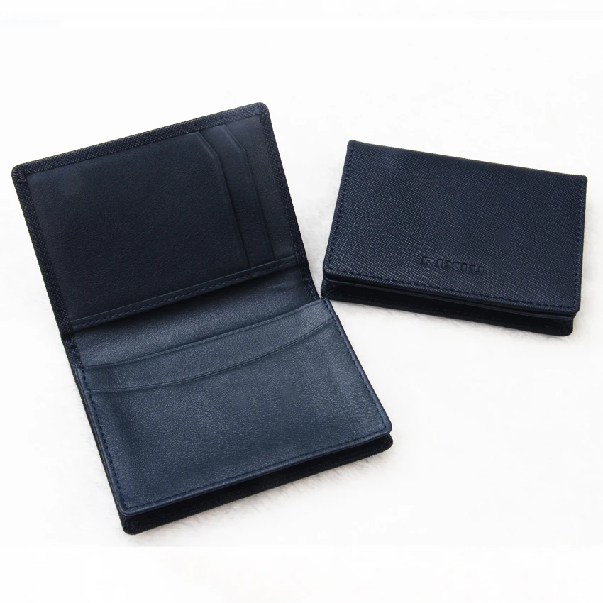 Unique Design Real Leather Card Holder for ID Business Card