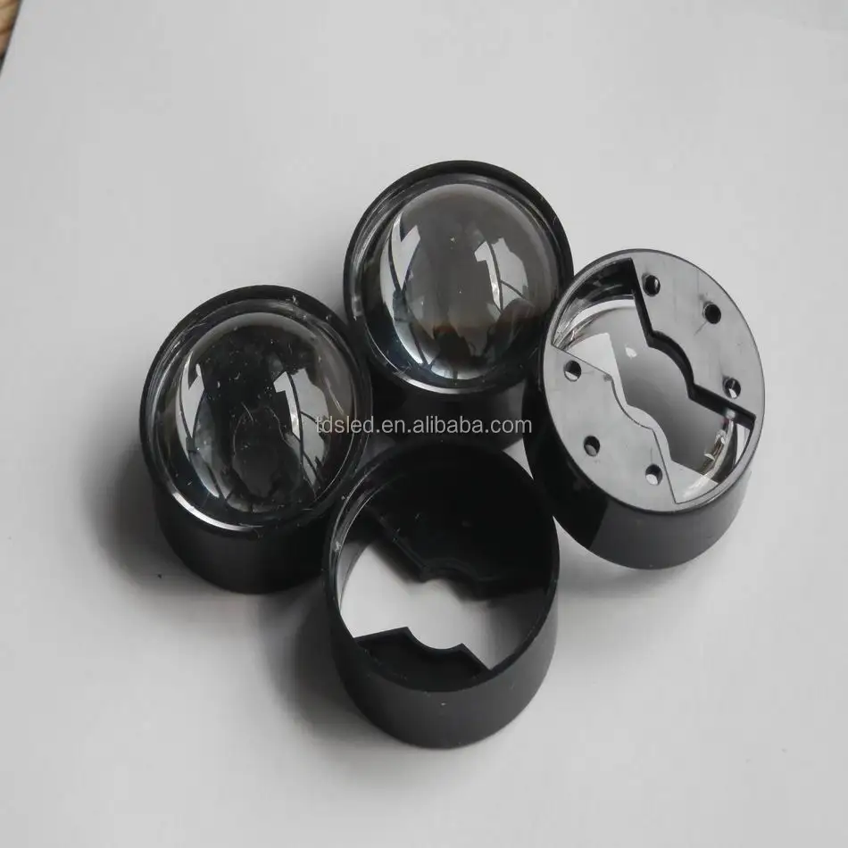 60 degree plano convex PMMA Led lens 23mm x 8mm with holder