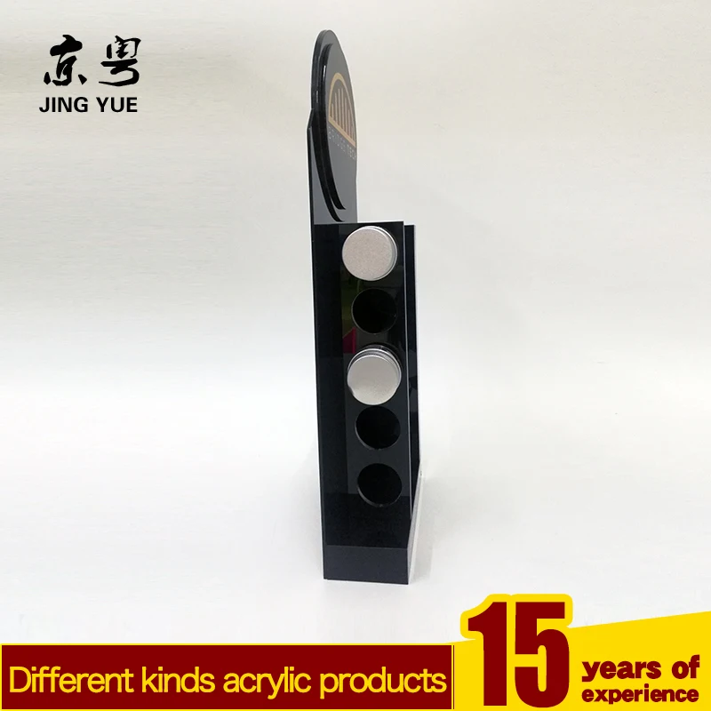 Factory custom black desk top pmma plexiglass acrylic testing tube display stand test tube holder acrylic test tube display rack