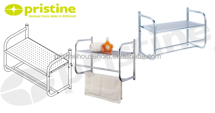 Quality OEM shelf Organizer Taiwan home storage Furniture Manufacturer household Wall Mount metal bathroom shampoo bath rack
