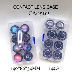 milky way, galaxy and jewel deco CONTACT LENS CASE, PP BOXES WITH 4 PAIRS LENS DUALBOX CA0592