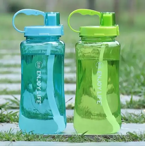 1/1.5/2L Tritan Plastic Bottle Portable Sports Water Bottles Leakproof Travel Space Cup
