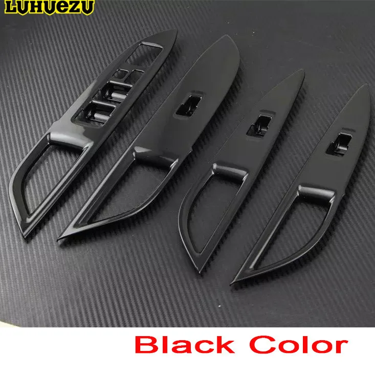 Interior moulding trim 3D Interior Car Window Lift Switch Styling Trims For Mitsubishi Outlander 2016 2017 Accessories