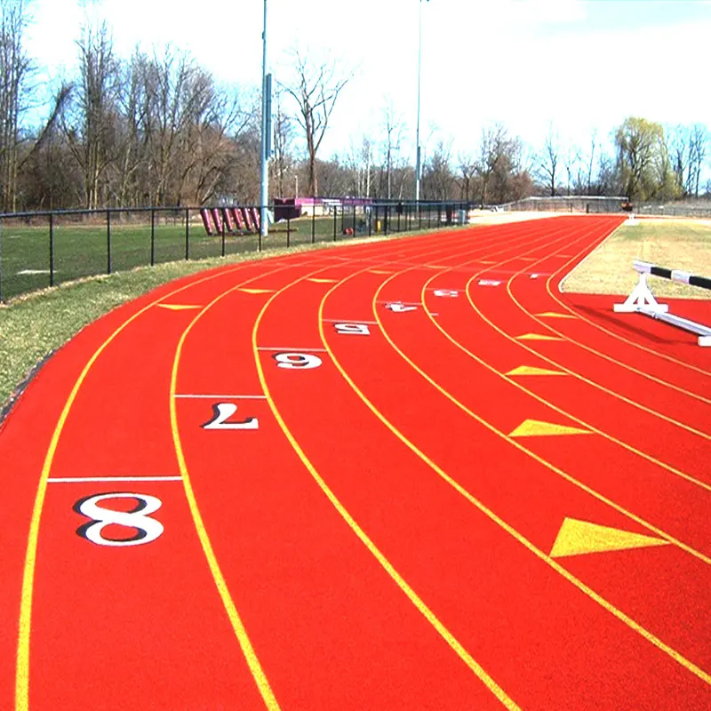 PU Synthetic Rubber Running Tracks Tartan Track