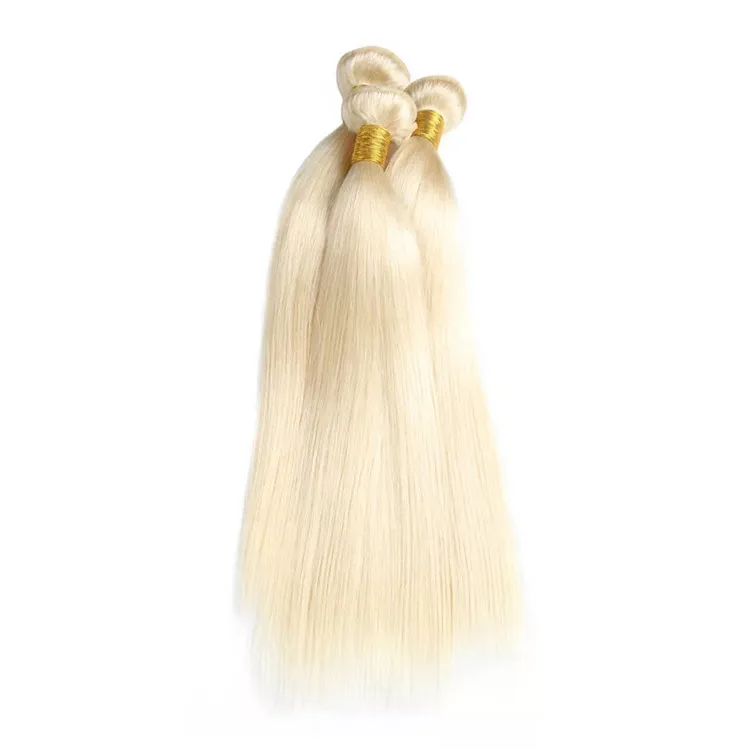 Wholesale Russian 40 inch 613 Blonde Honey Virgin Human Hair Extension Weaves Bundles