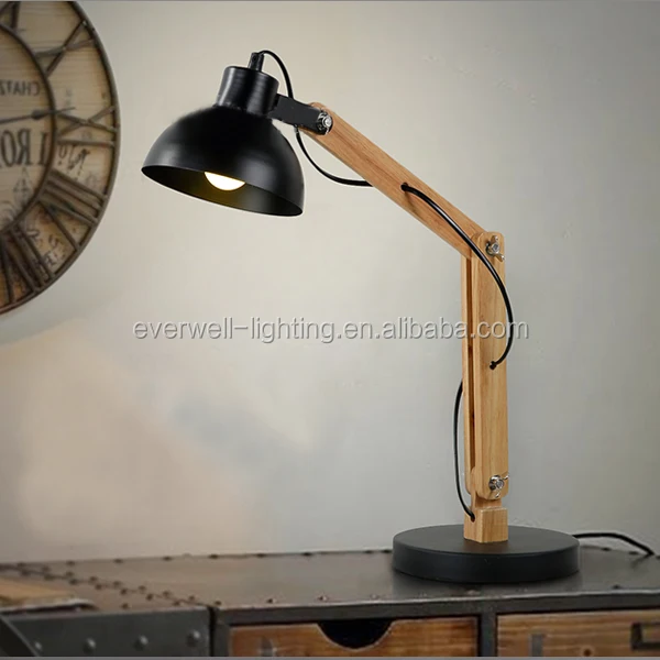 modern adjustable wood desk lighting desk lamp