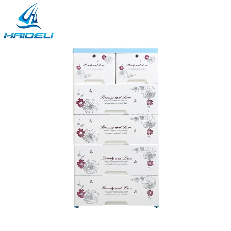 Plastic PP Drawer Storage for Organized cart