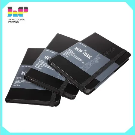 Moleskin fabric hardcover notebook /custom journal printing