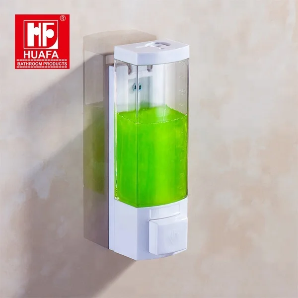 Wall Mounted 250ml Lockable Plastic Manual Liquid Soap Dispenser Shampoo Hand Washing Sanitizer Shower Bath Cream Container