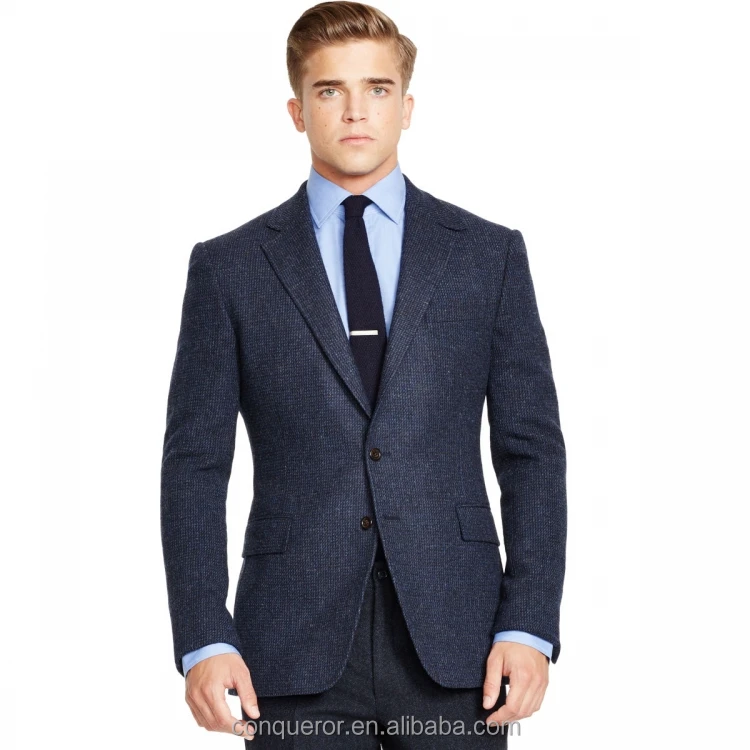 Приталенный мужской деловой костюм по индивидуальному заказу, Модный стильный костюм из мериносовой шерсти E84