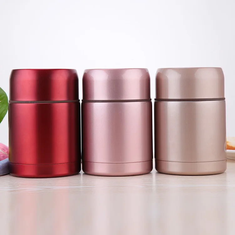 1L/800mL Double wall Vacuum food flask Stainless steel Insulated Food Jar with spoon