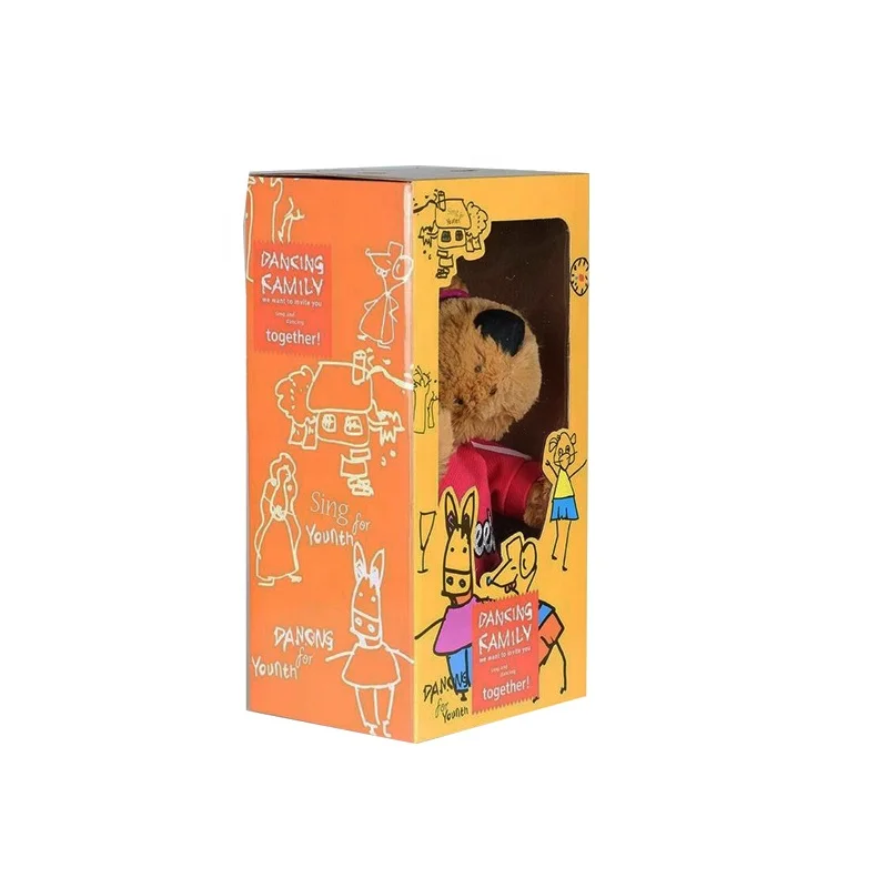 Plastic Window Foldable Child Toy Packaging Doll Packing Paper Box Transparent Factory Price Custom Clear PVC Hotsun Packaging