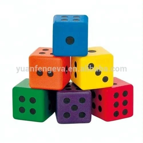 custom printed jumbo foam dice
