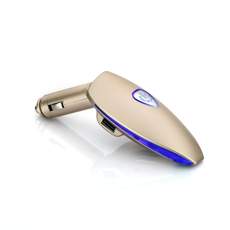 Portable USB Charger Car Air Purifier with Negative Ion Generator and night light Aroma Diffuser