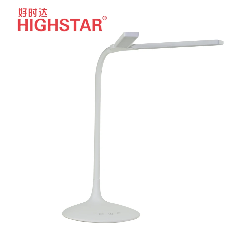 two in one Led Book Cordless Reading Desk Lamp with two lamp heads, portable lamp with rechargeable battery