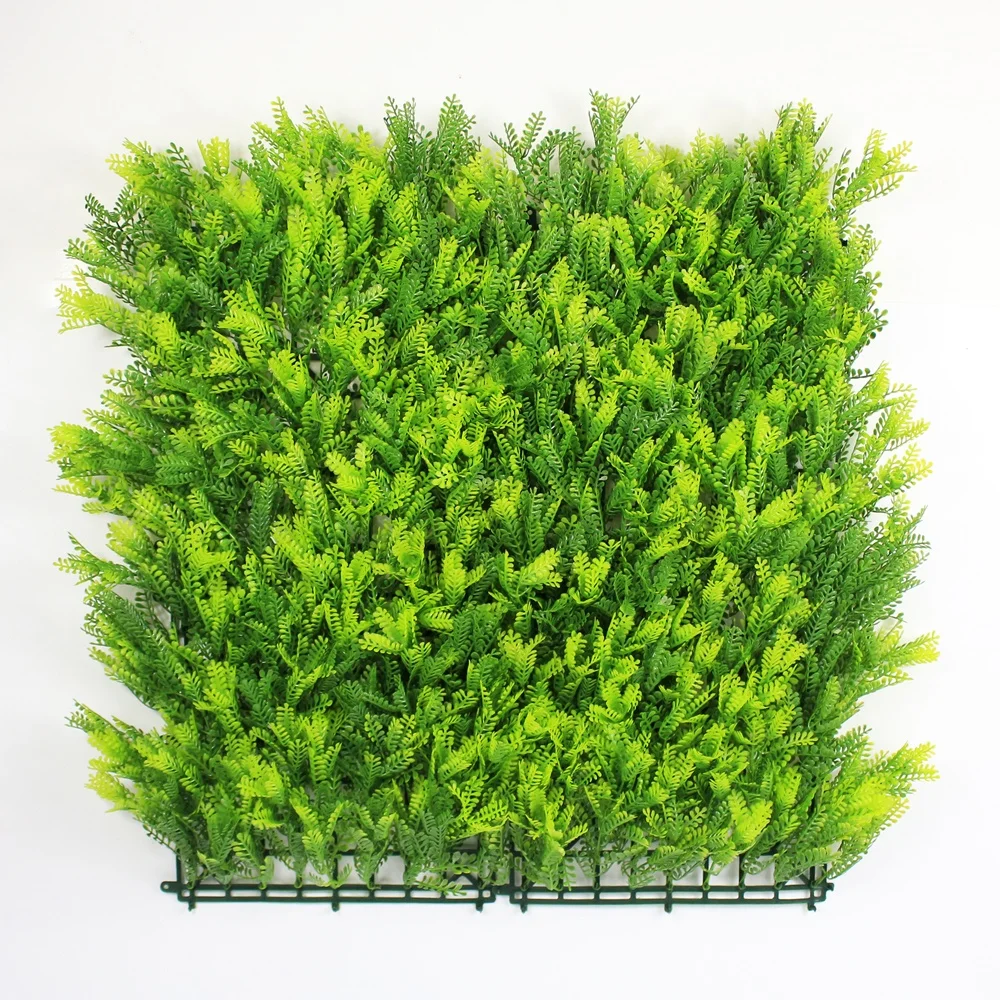 6pcs/ctn 50x50cm wall decoration easily assembled green plastic leaf fences