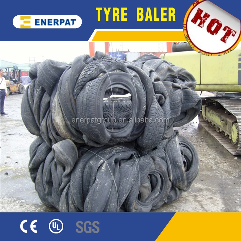 Used Car Tire Baler/Baling Press Machine with CE