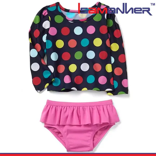 Latest fashion girl children's swimsuit models