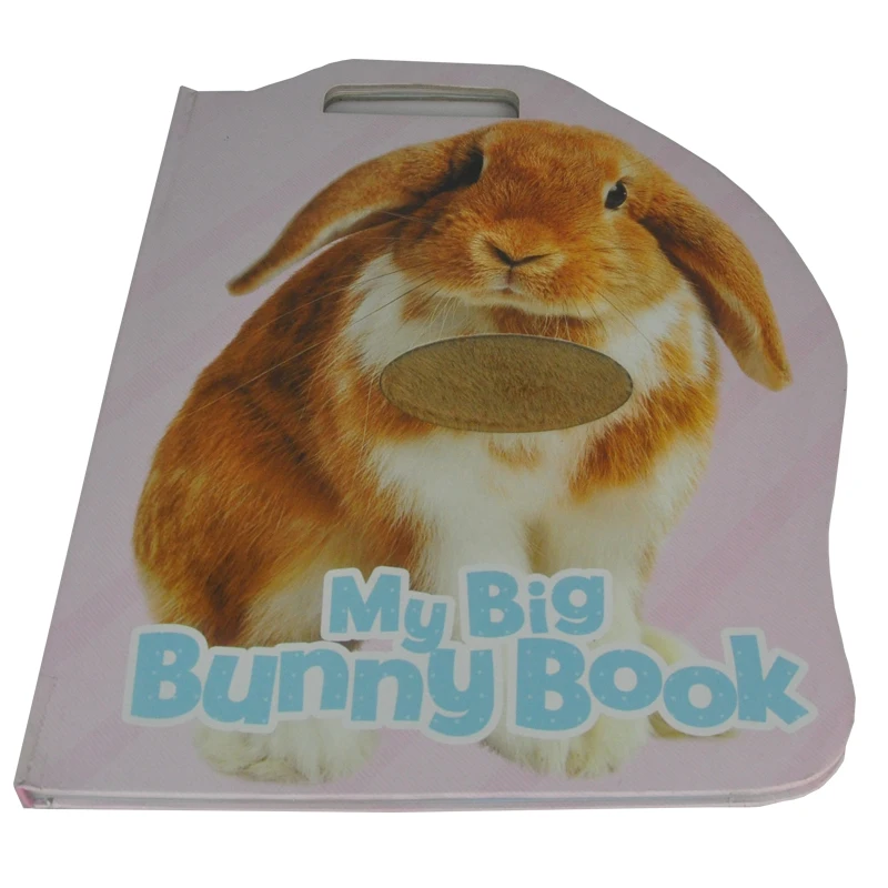 
Child Book With Touch & Feel and Fur customized shape cute high quality wholesale printing touchable 