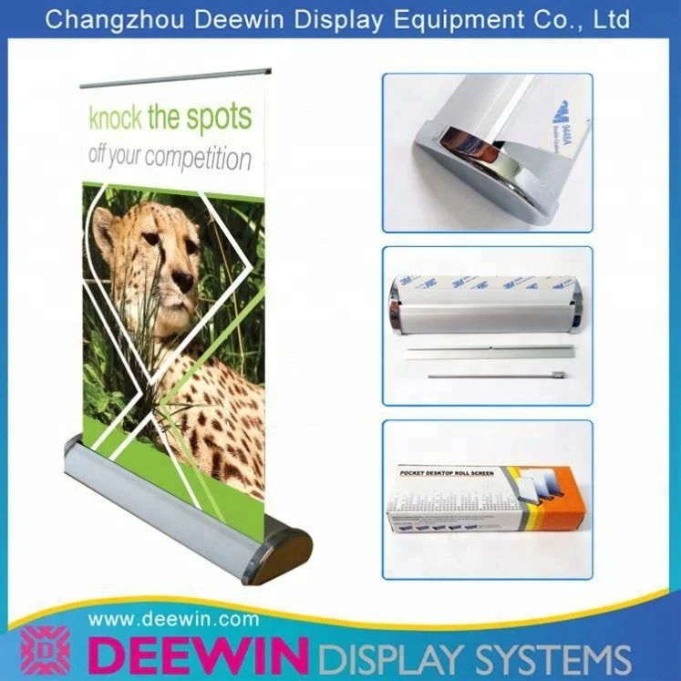 A4 A3 Настольный алюминий сворачивающийся минибаннер стол рекламный стенд для рекламного дисплея