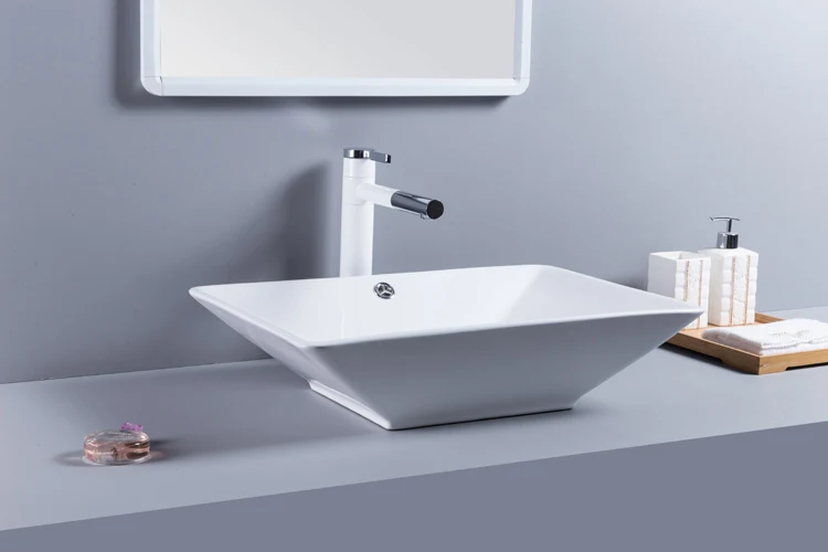 Serene vitreous china brass brush wash basin cooper metal Bathroom sink