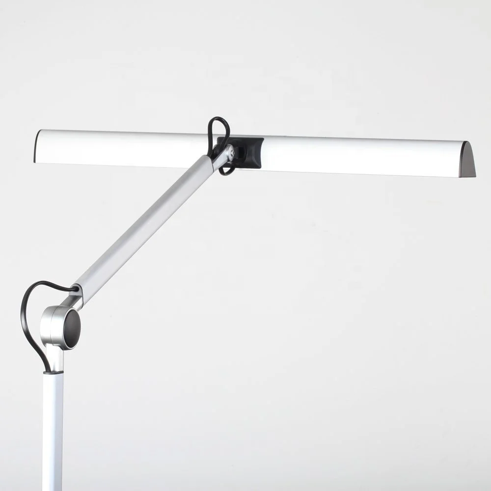 UYLED высококлассный сенсорный переключатель двухцветный CRI 95 регулируемый Рабочий светильник Светодиодная настольная лампа с USB регулируемой яркостью Алюминиевые Настольные лампы 12