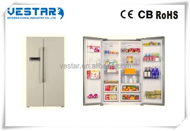 Vestar double doors 2000l refrigerator with freezersided refrigerator for kitchen appliances