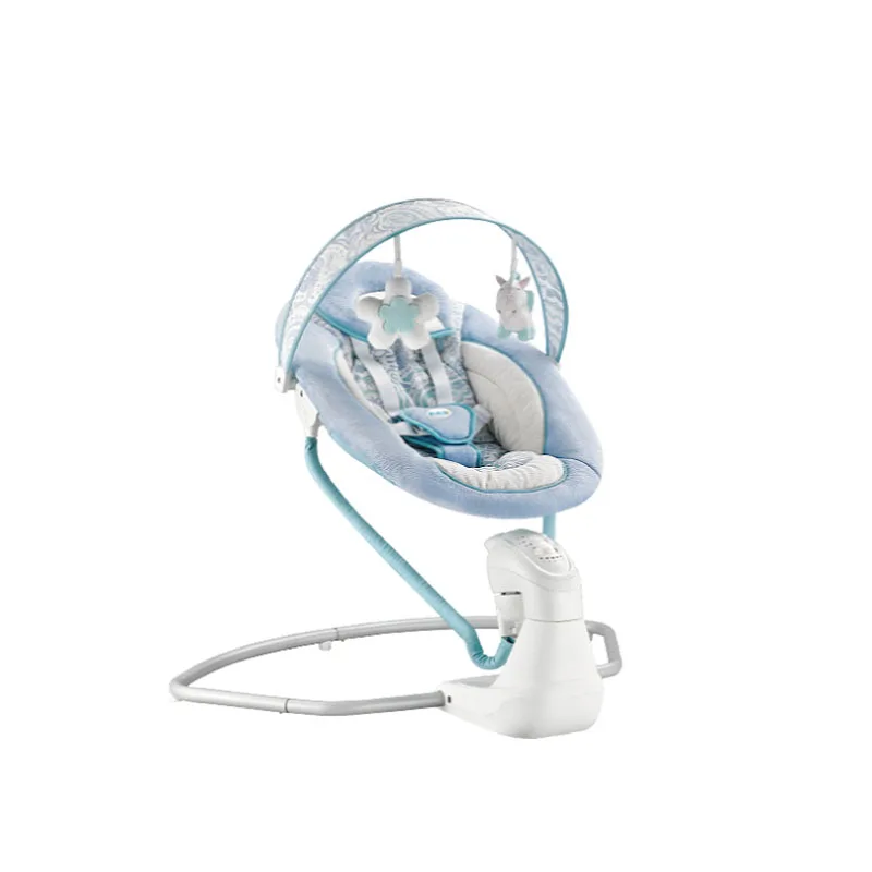 Newborn baby bouncer electric luxury Toddler baby plush bouncer comfortable baby swing bouncer with vibrating