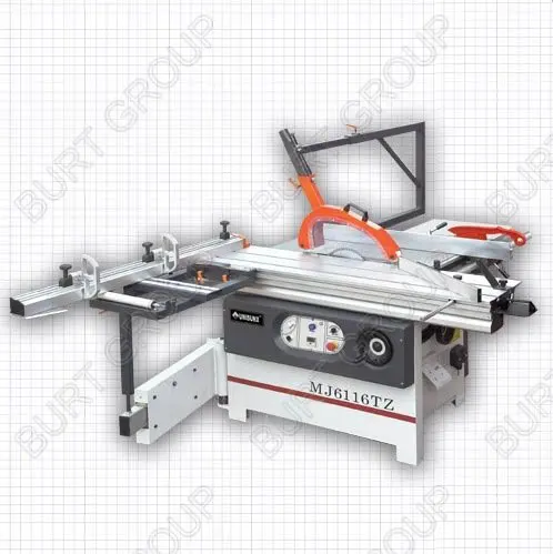 MJ6118TZ PANEL SAW WITH 1800MM SLIDING TABLE WITH BLADE MANUAL RISING AND TILTING 400V 3PHASES