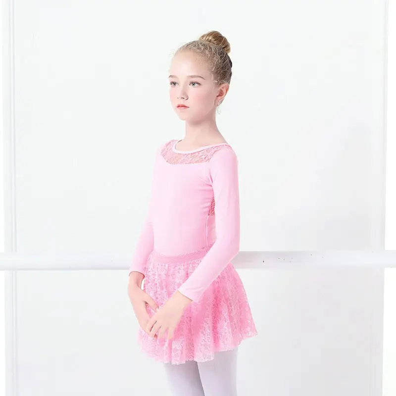 Girls Kids Lace Ballet Leotard Dress Dance Costumes Clearance Sale