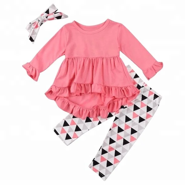 Cheap Wholesale Popular Kids Clothes Elegant 2 Pcs Sets Girls Clothing Sets