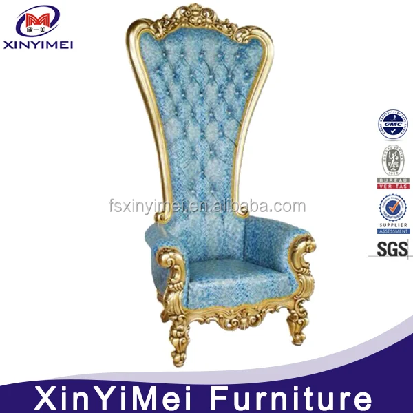 XYM Furniture professional antique king throne chair for wedding