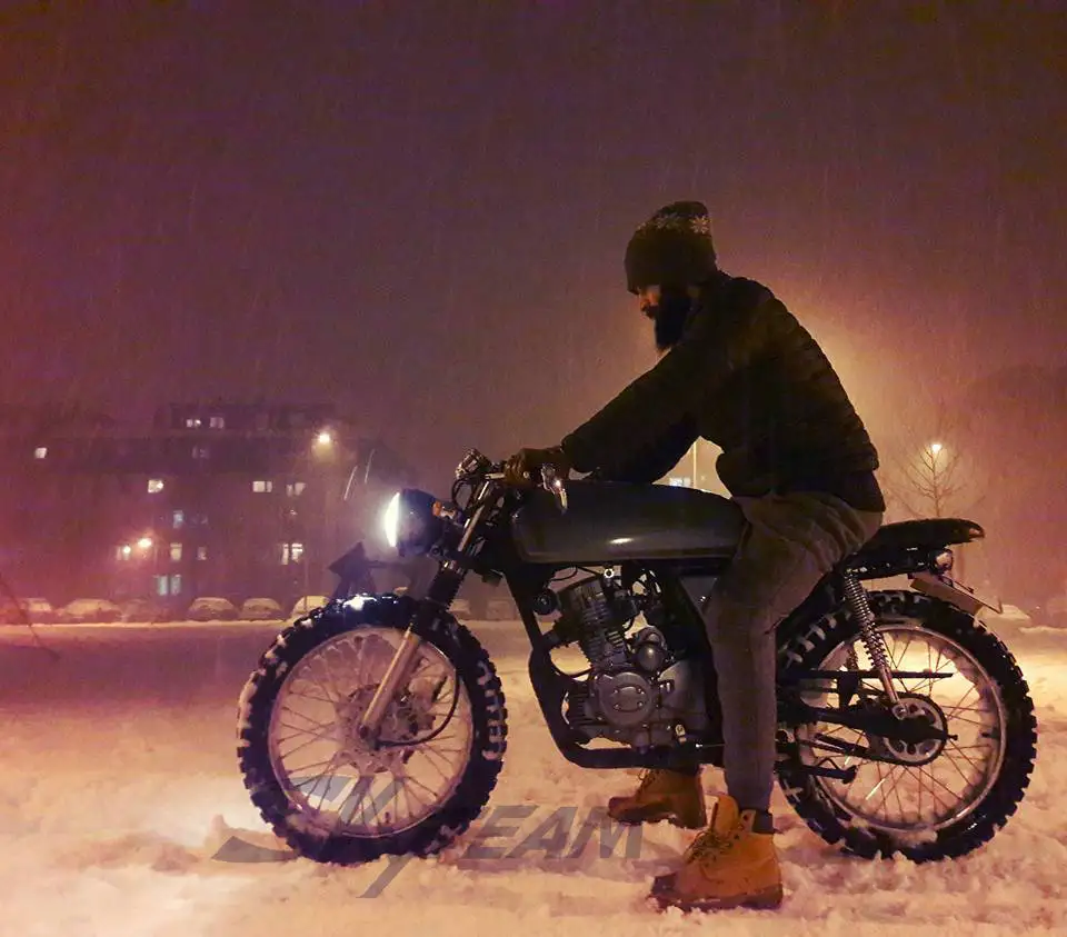 
SKYTEAM 50cc&125cc 4 stroke ACE Vintage Cafe Racer Motorcycle (EEC EUROIV EURO3 APPROVAL) 