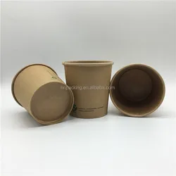Noodle Compostable Bio Round Black Take Away Hot Disposable Soup Food Container Paper Sauce Containe