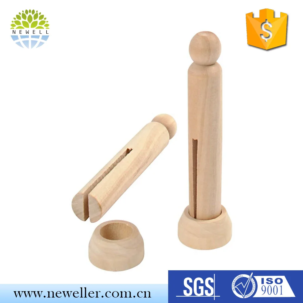 Горячие продаем натуральный большой деревянный колышки Craft для одежды