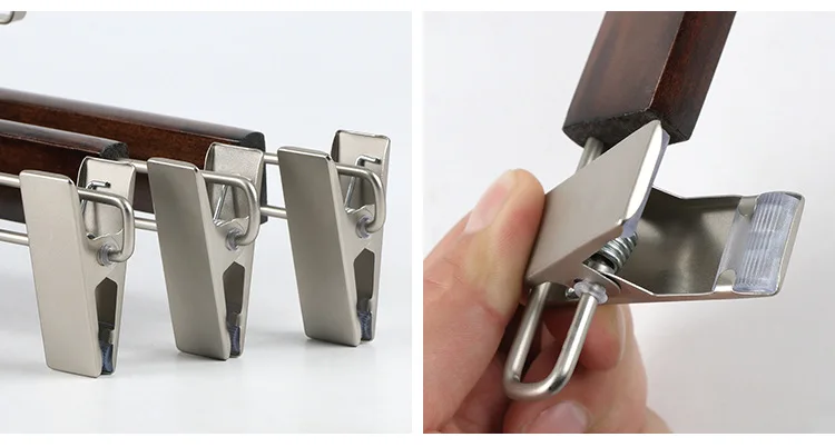 Wholesale custom antique coat underwear clothes children woman mens wooden trouser pants hanger